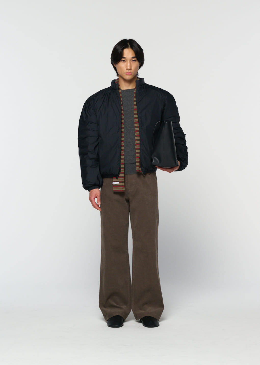Amomento - corduroy straight pants (Khaki) product image 5 | TRAB K-Fashion Australia