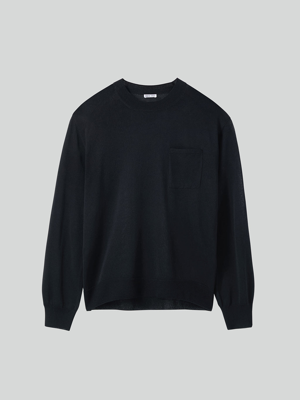 Recto - Loose Fit Knit Top (Black) product image 5 | TRAB K-Fashion Australia