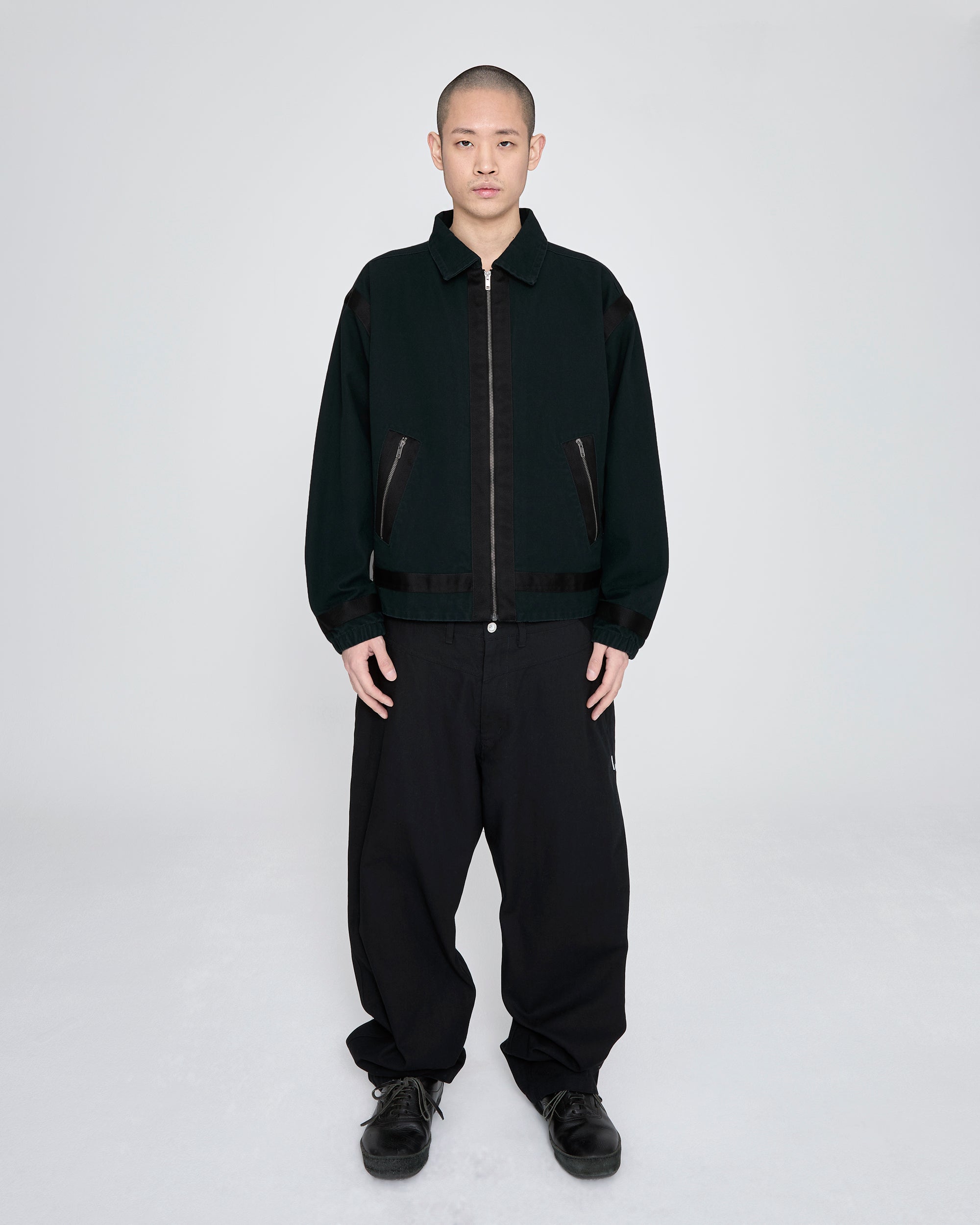yeseyesee - Tape Detail Canvas Jacket (Black) product image 7 | TRAB K-Fashion Australia