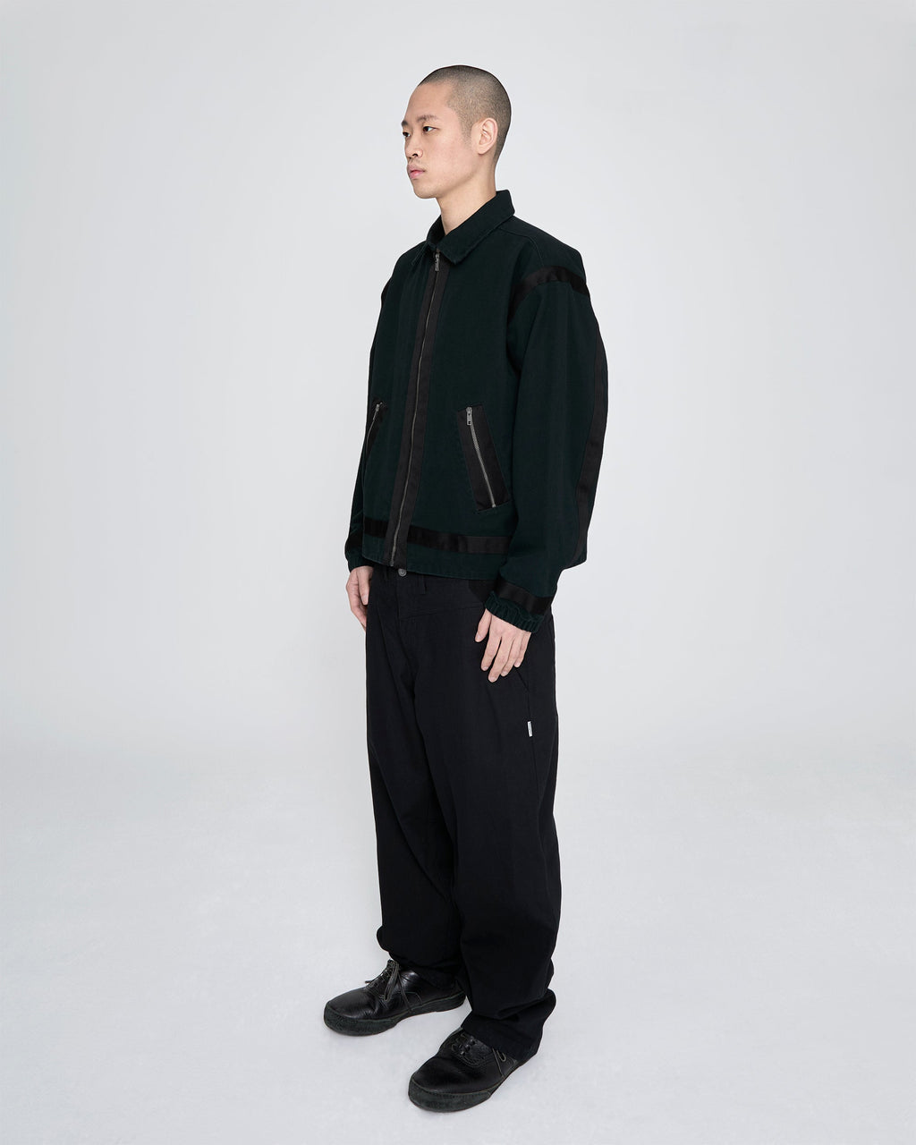 yeseyesee - Tape Detail Canvas Jacket (Black) product image 8 | TRAB K-Fashion Australia