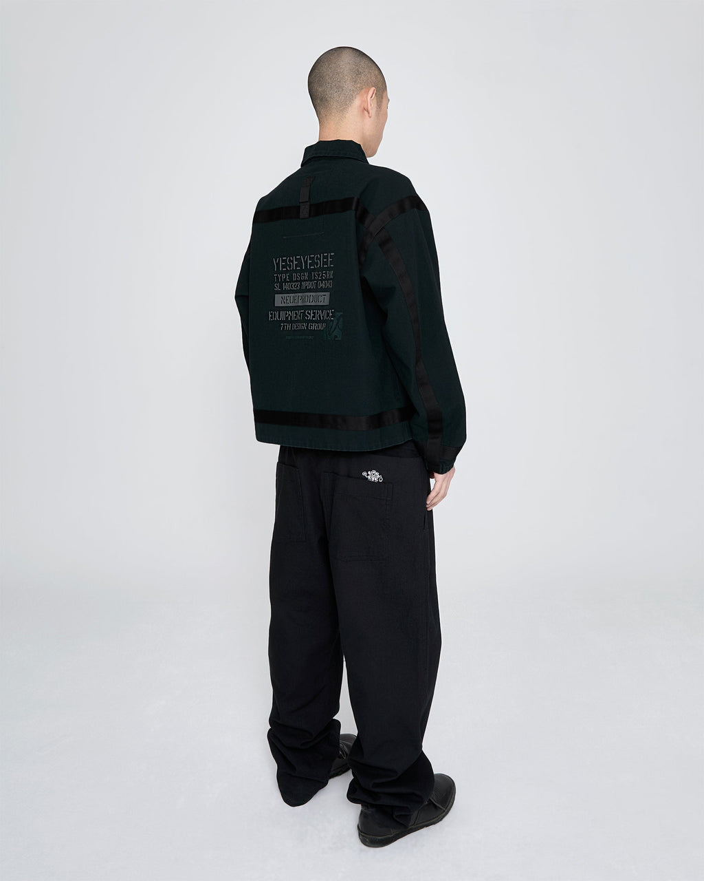 yeseyesee - Tape Detail Canvas Jacket (Black) product image 9 | TRAB K-Fashion Australia