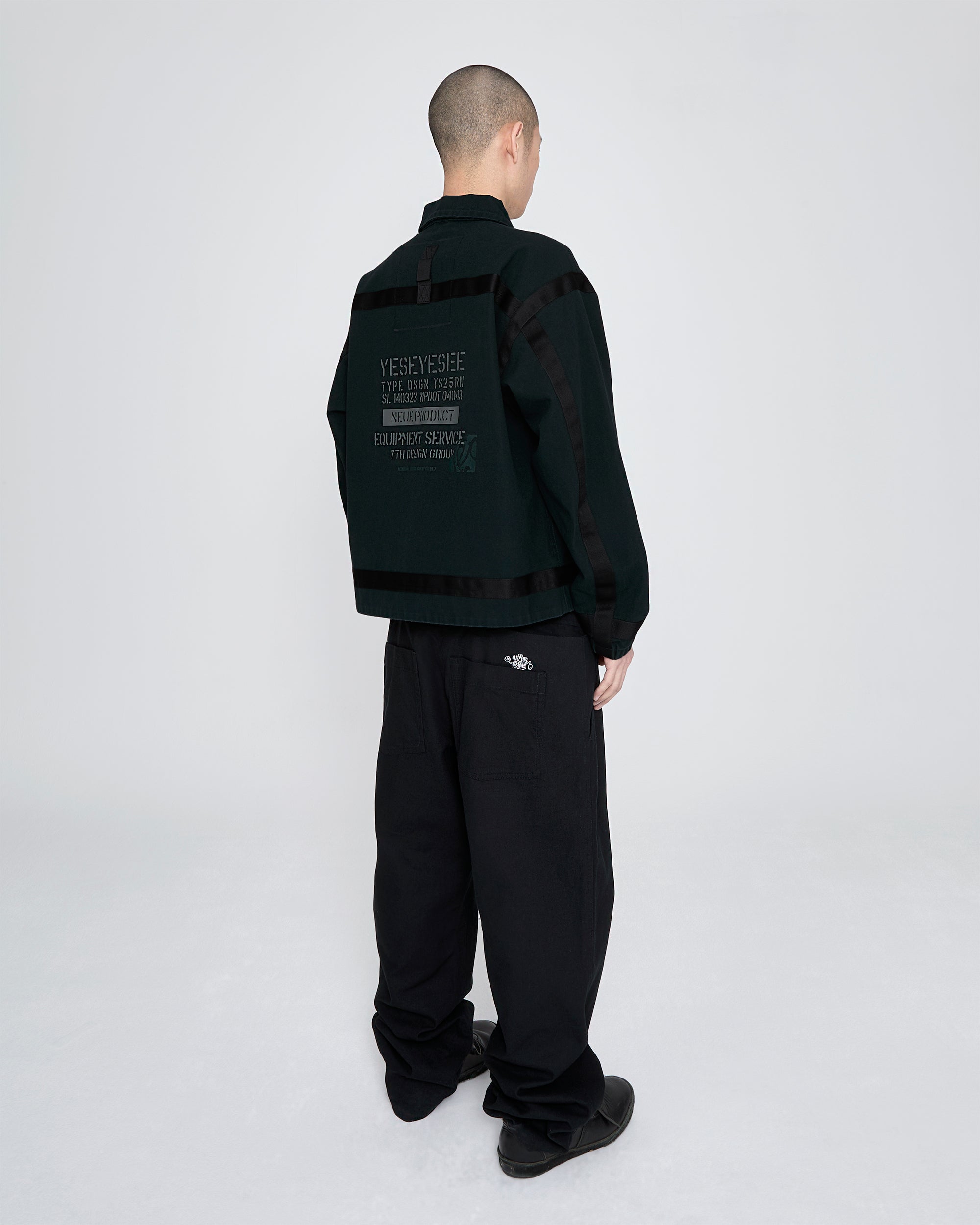 yeseyesee - Tape Detail Canvas Jacket (Black) product image 9 | TRAB K-Fashion Australia