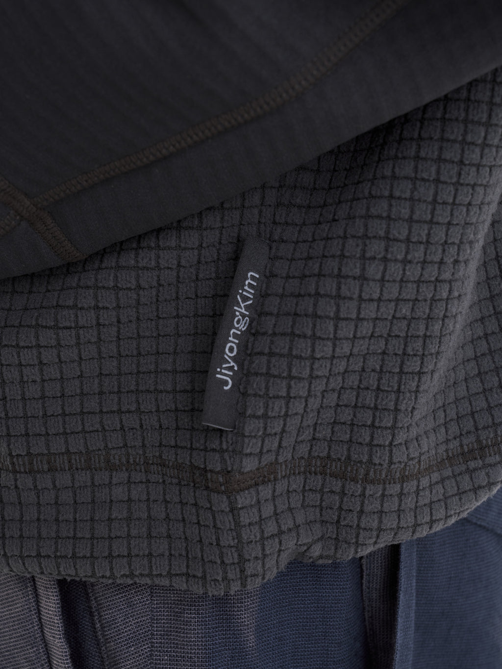 Jiyong Kim - Hooded Half Zip-Up (Black) product image 9 | TRAB K-Fashion Australia