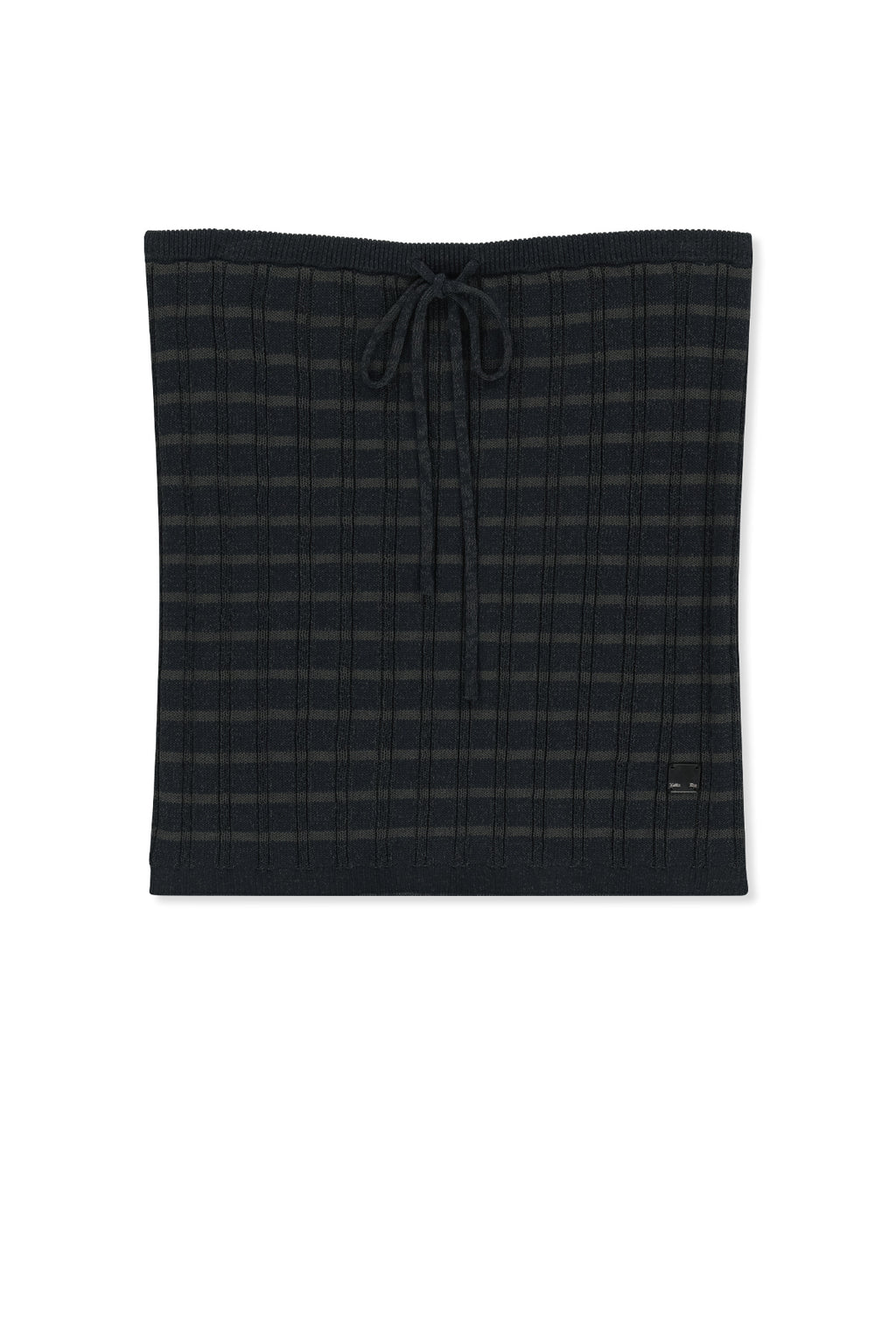 Matin Kim - Stripe Knit Tube Top (Navy) product image 1 | TRAB K-Fashion Australia