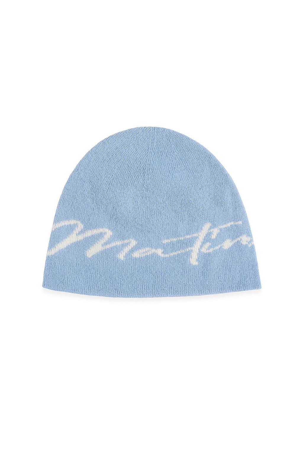 Matin Kim - Matin Logo Script Beanie (Blue) product image 1 | TRAB K-Fashion Australia
