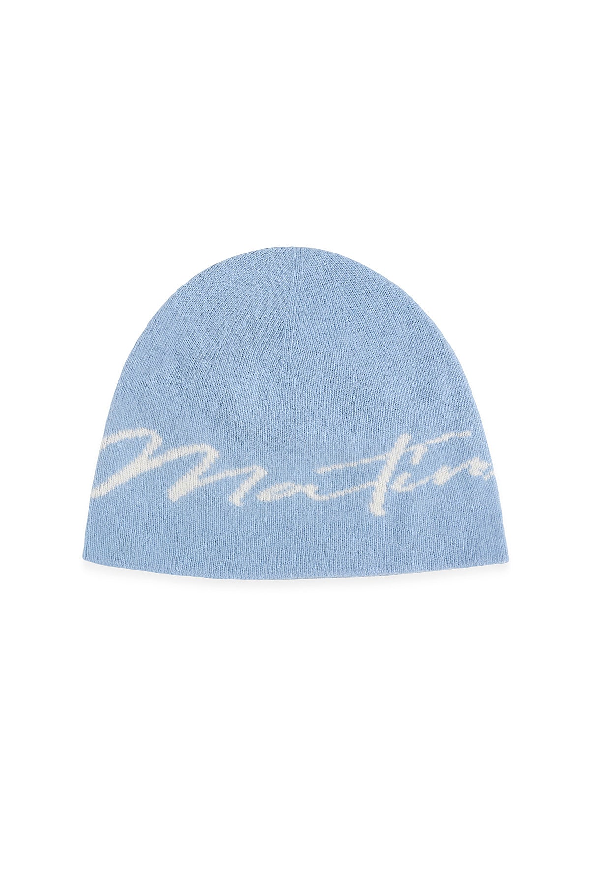 Matin Kim - Matin Logo Script Beanie (Blue) product image 1 | TRAB K-Fashion Australia