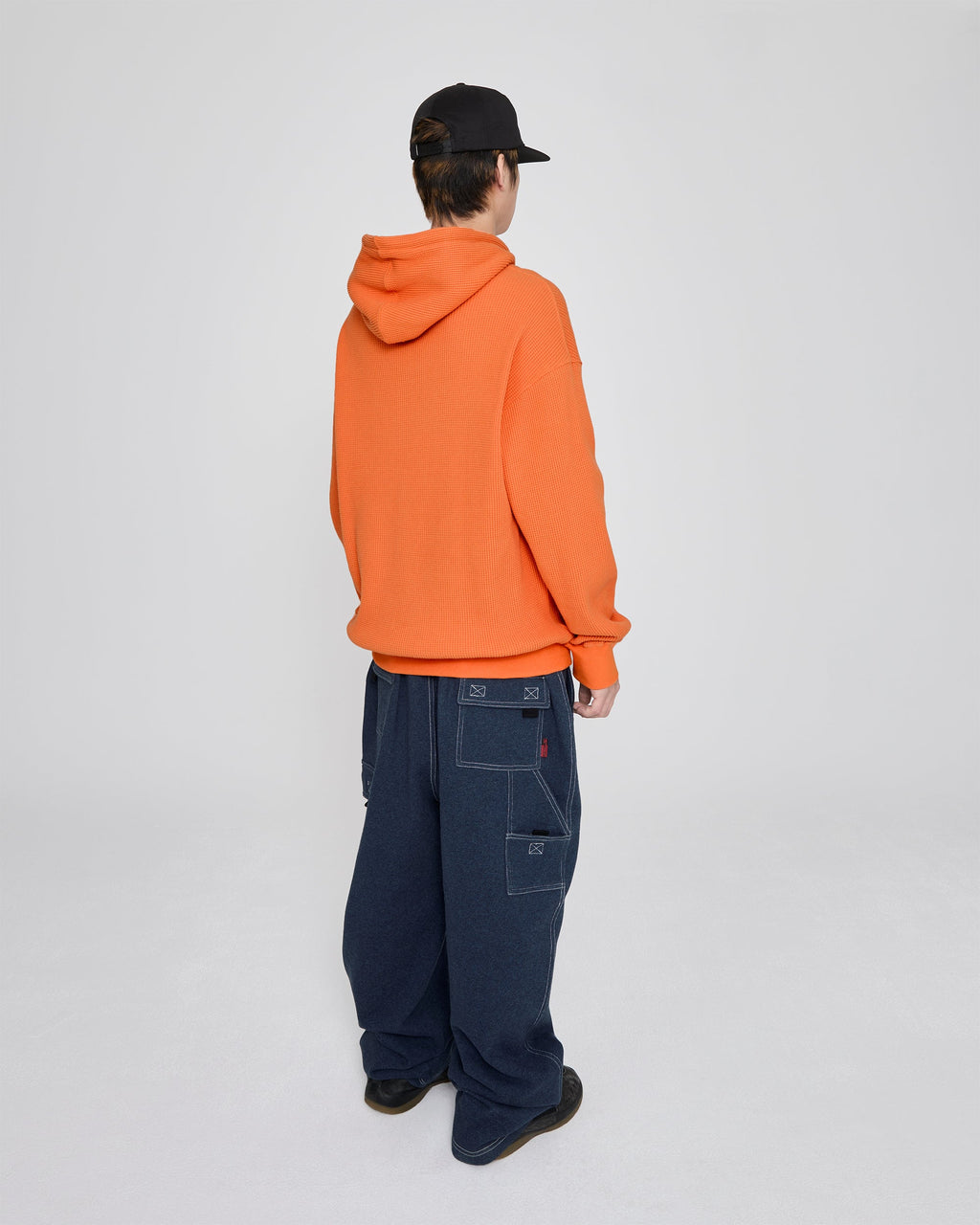 yeseyesee - Y.E.S Waffle Hoodie (Orange) product image 9 | TRAB K-Fashion Australia