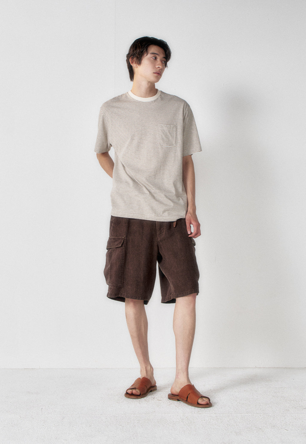 Art if acts - Linen M-51 Shorts (Wood) product image 5 | TRAB K-Fashion Australia