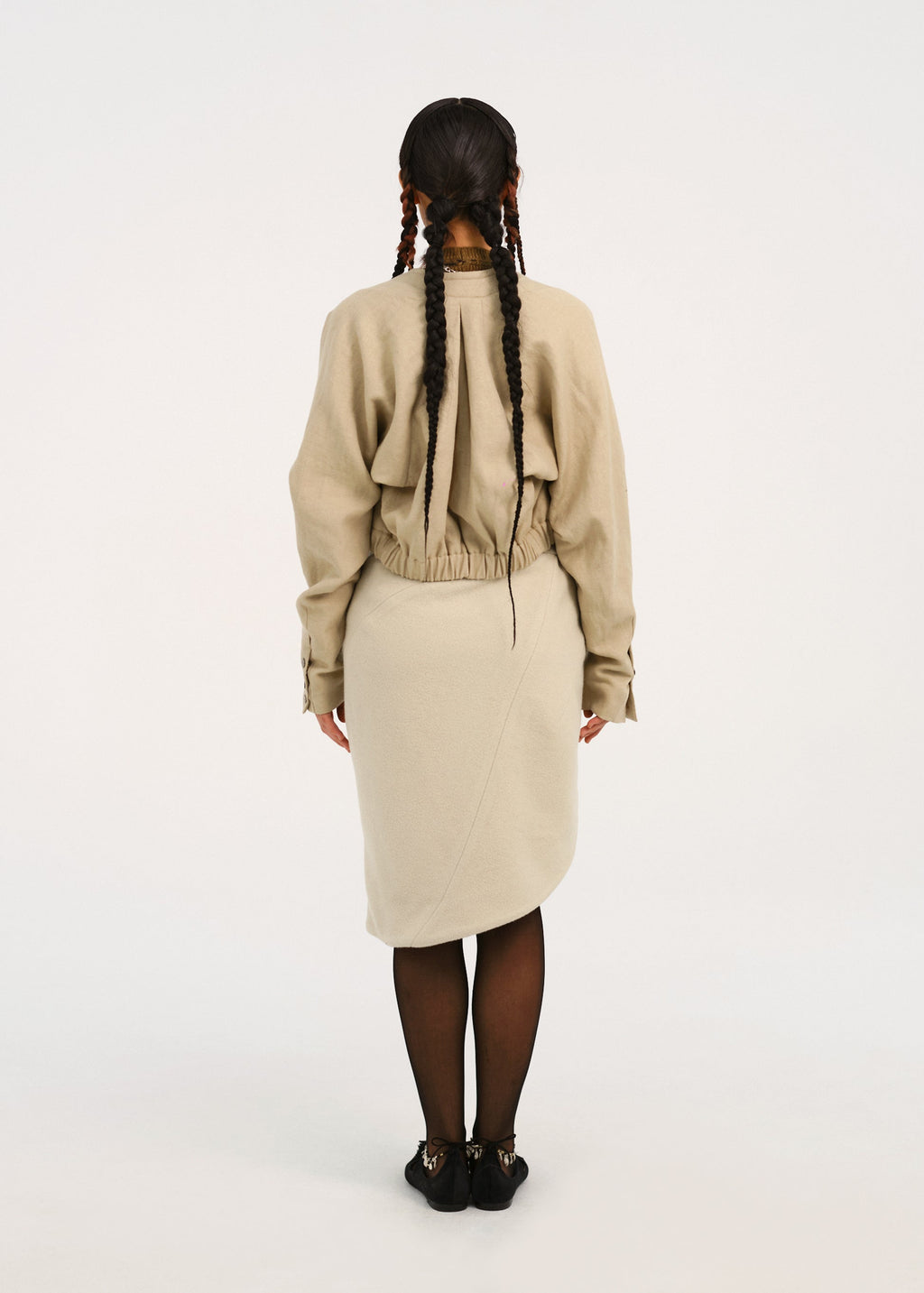 Hyein Seo - Beaded Silver Charm Skirt (Ivory) product image 4 | TRAB K-Fashion Australia