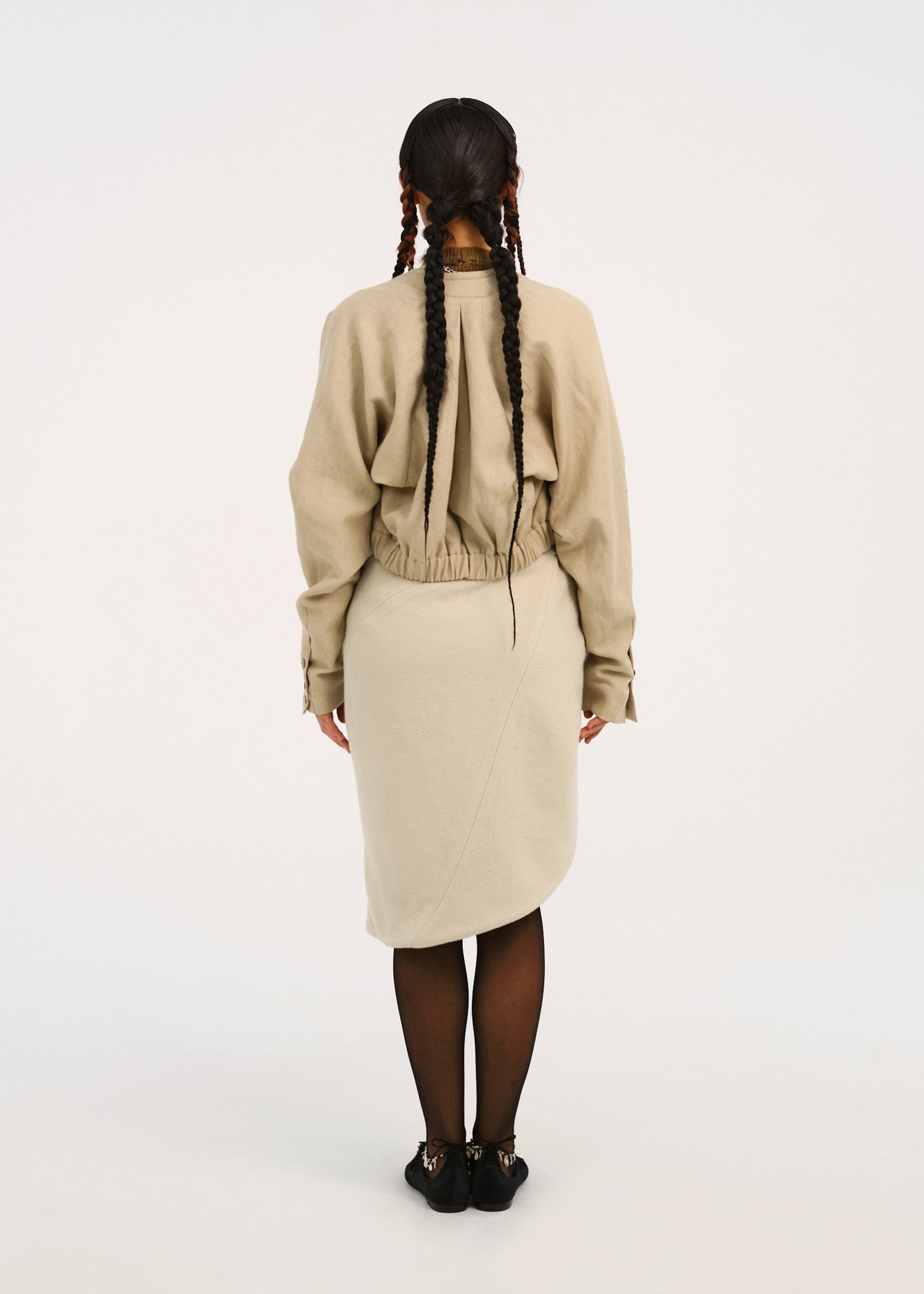 Hyein Seo - Beaded Silver Charm Skirt (Ivory) product image 4 | TRAB K-Fashion Australia