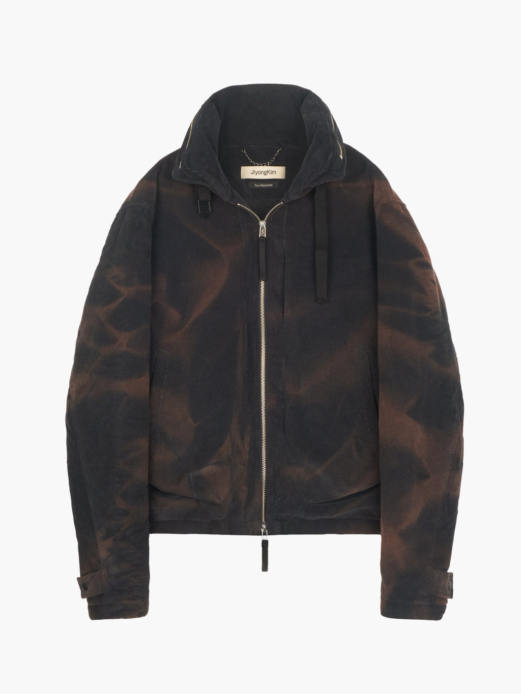 Jiyong Kim - Sun-Bleached Convertible Collar Jacket (Navy) product image 10 | TRAB K-Fashion Australia
