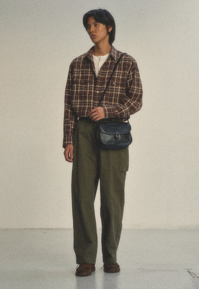 Art if acts - Washed Check Western Shirt (Brown) product image 3 | TRAB K-Fashion Australia