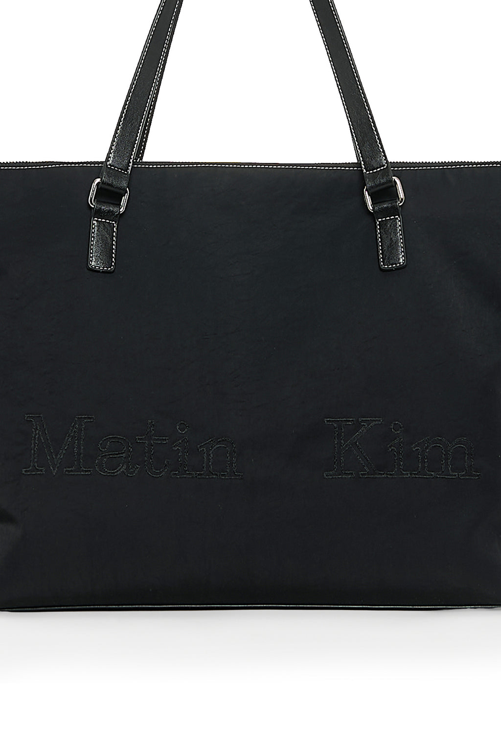 Matin Kim - Matin Logo Stitch Two Way Big Bag (Black) product image 5 | TRAB K-Fashion Australia