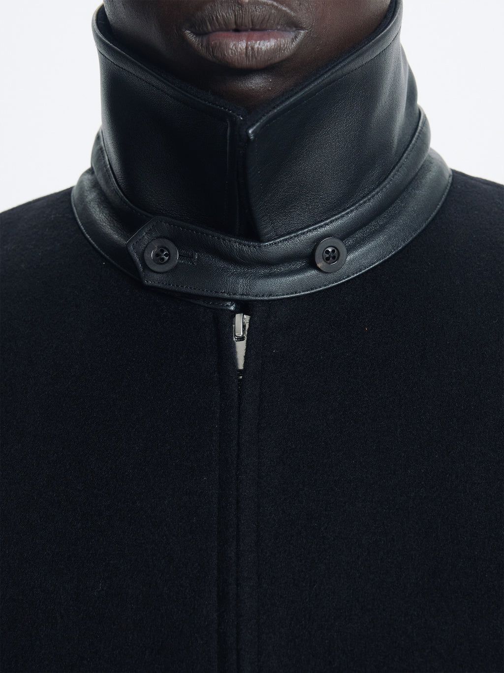 Tonywack - Wool And Silk Blouson Jacket (Black) product image 8 | TRAB K-Fashion Australia