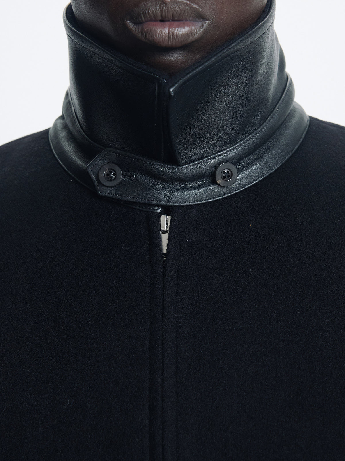 Tonywack - Wool And Silk Blouson Jacket (Black) product image 8 | TRAB K-Fashion Australia