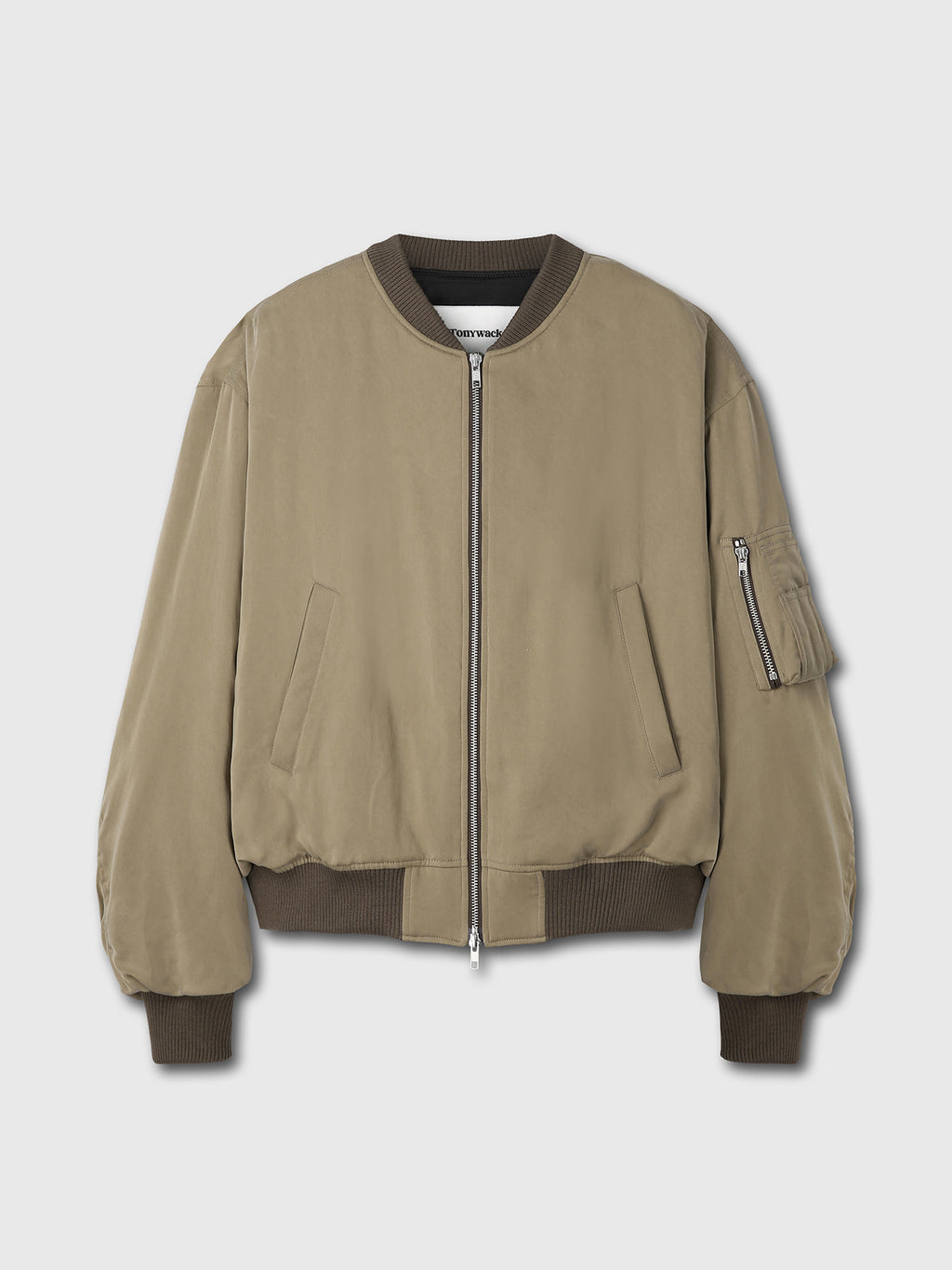 Tonywack - Rayon Twill Bomber Jacket (Sage) product image 6 | TRAB K-Fashion Australia