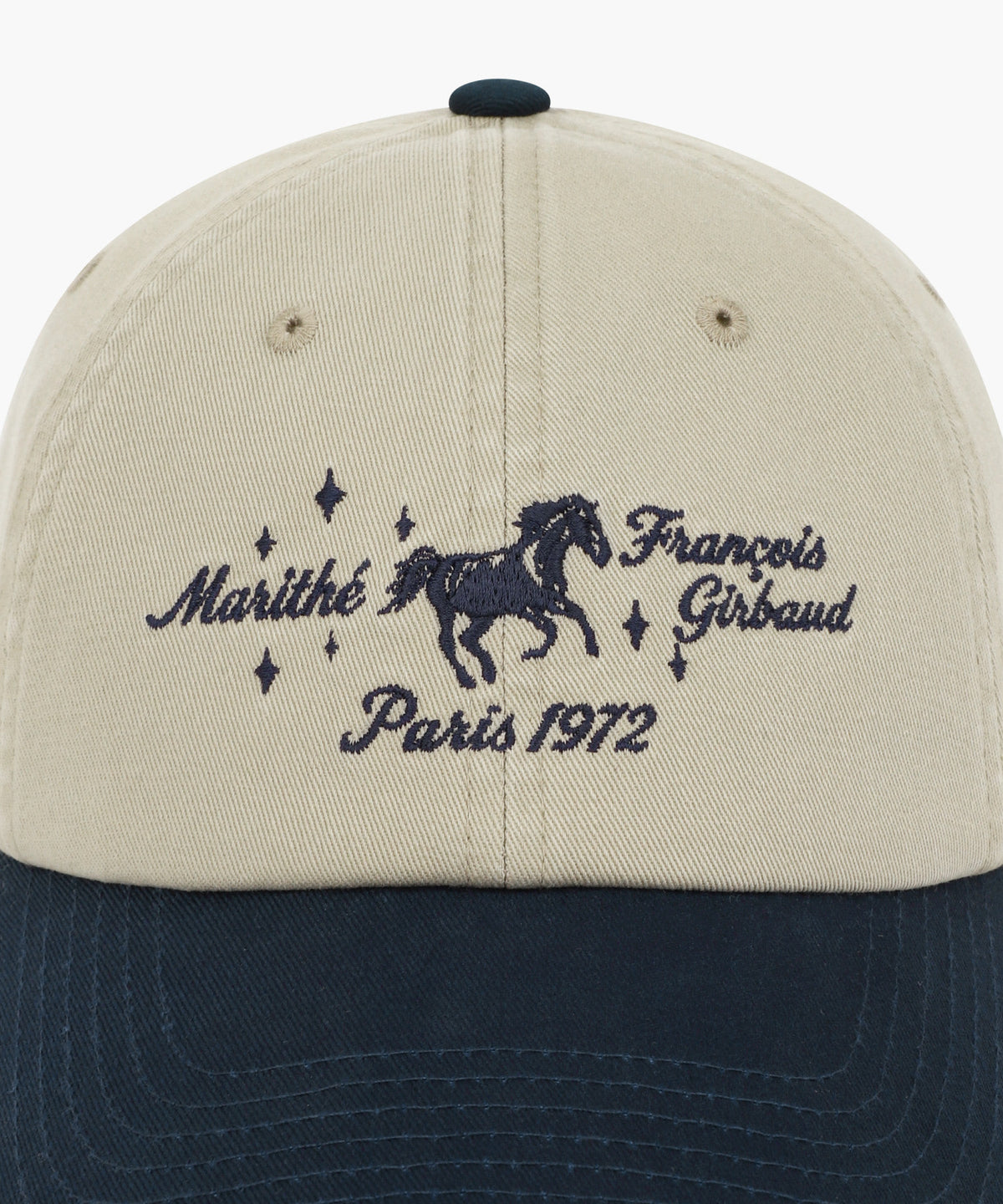 Marithe & Francois Girbaud - Color Block Horse Graphic Cap (Navy) product image 3 | TRAB K-Fashion Australia