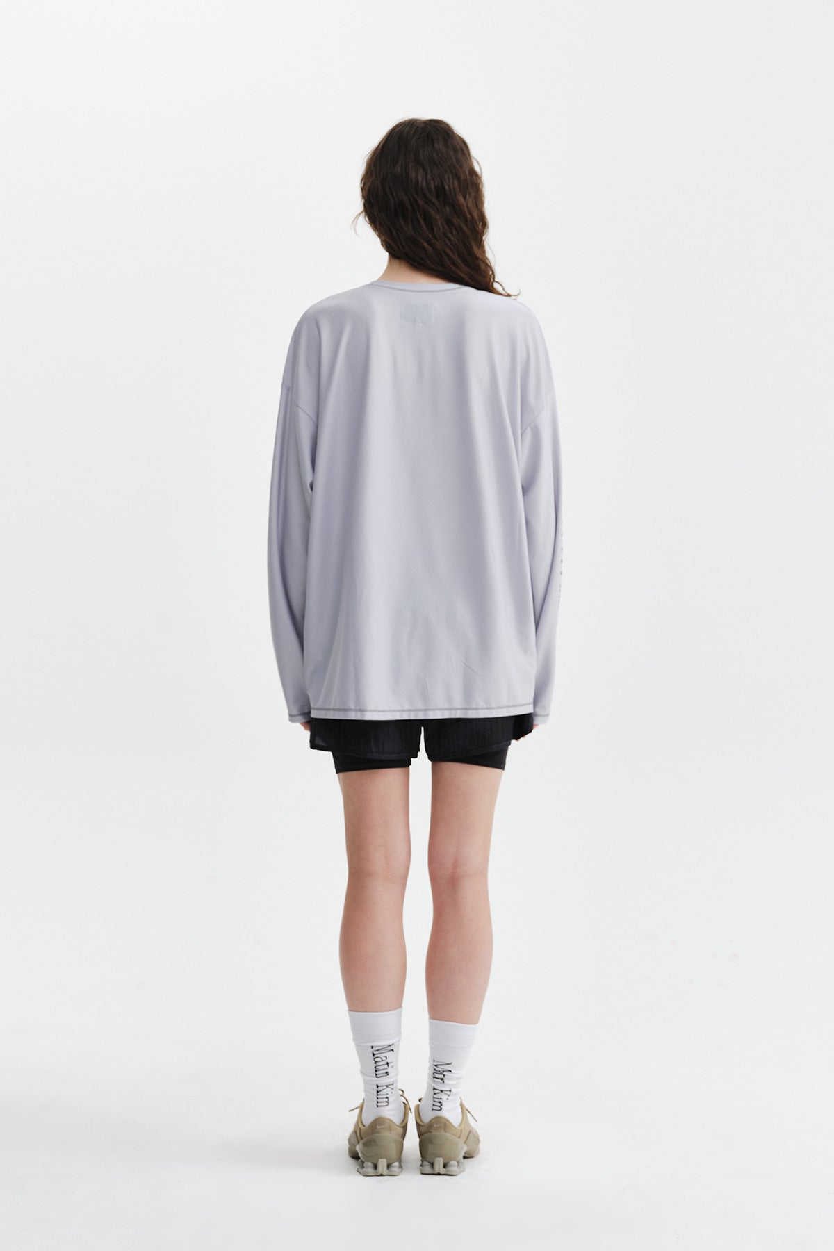 Matin Kim - Matin Pace Graffiti Covered Top (Grey) product image 8 | TRAB K-Fashion Australia