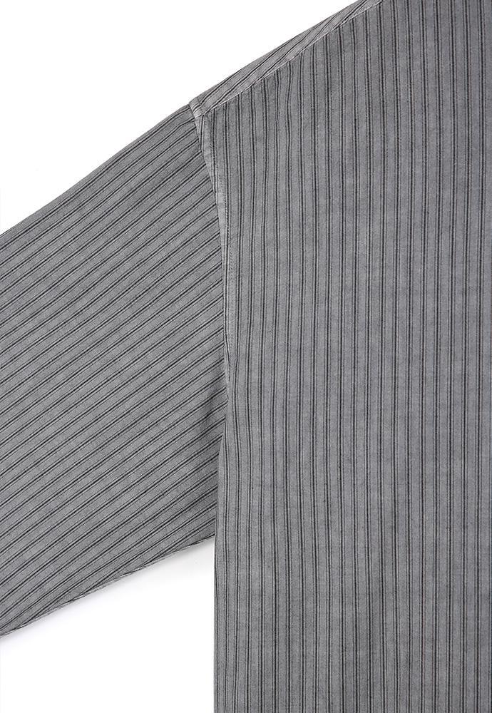Art if acts - Pigment Dyed Stripe Shirt (Vintage Charcoal) product image 10 | TRAB K-Fashion Australia