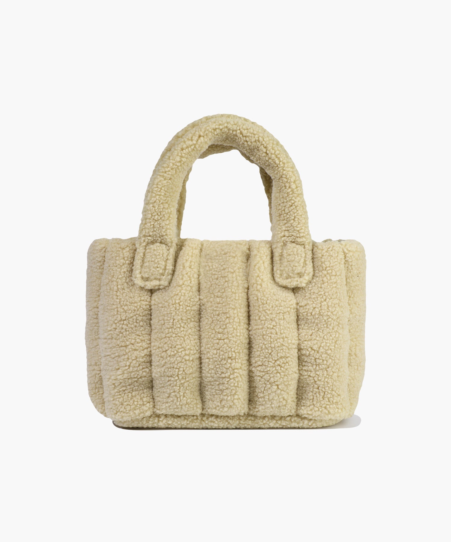 Marithe & Francois Girbaud - Classic Logo Boucle Padding Bag (Beige) product image 3 | TRAB K-Fashion Australia