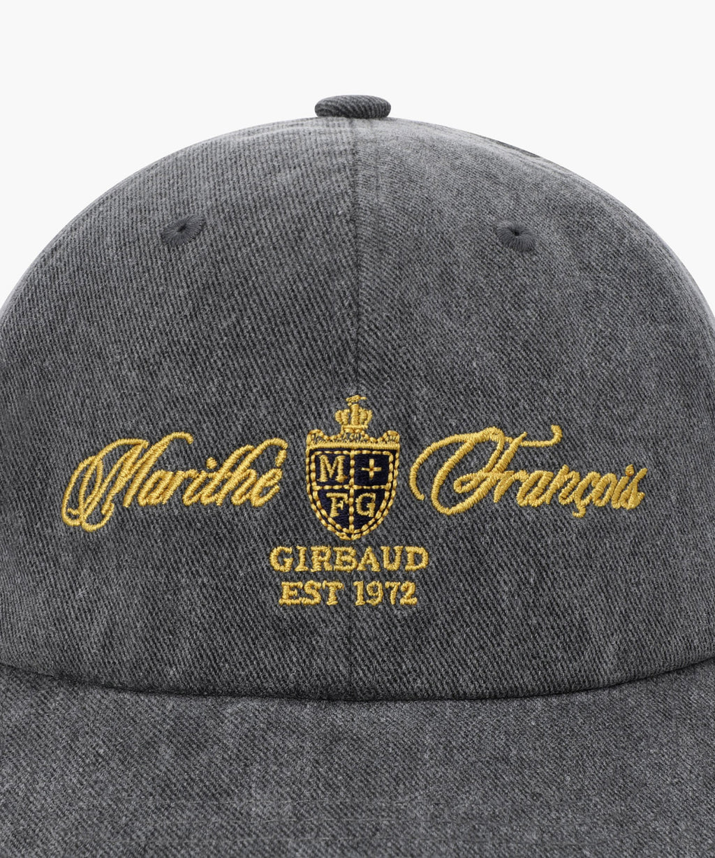 Marithe & Francois Girbaud - Lettering Graphic Flat Brim Cap (Charcoal) product image 3 | TRAB K-Fashion Australia