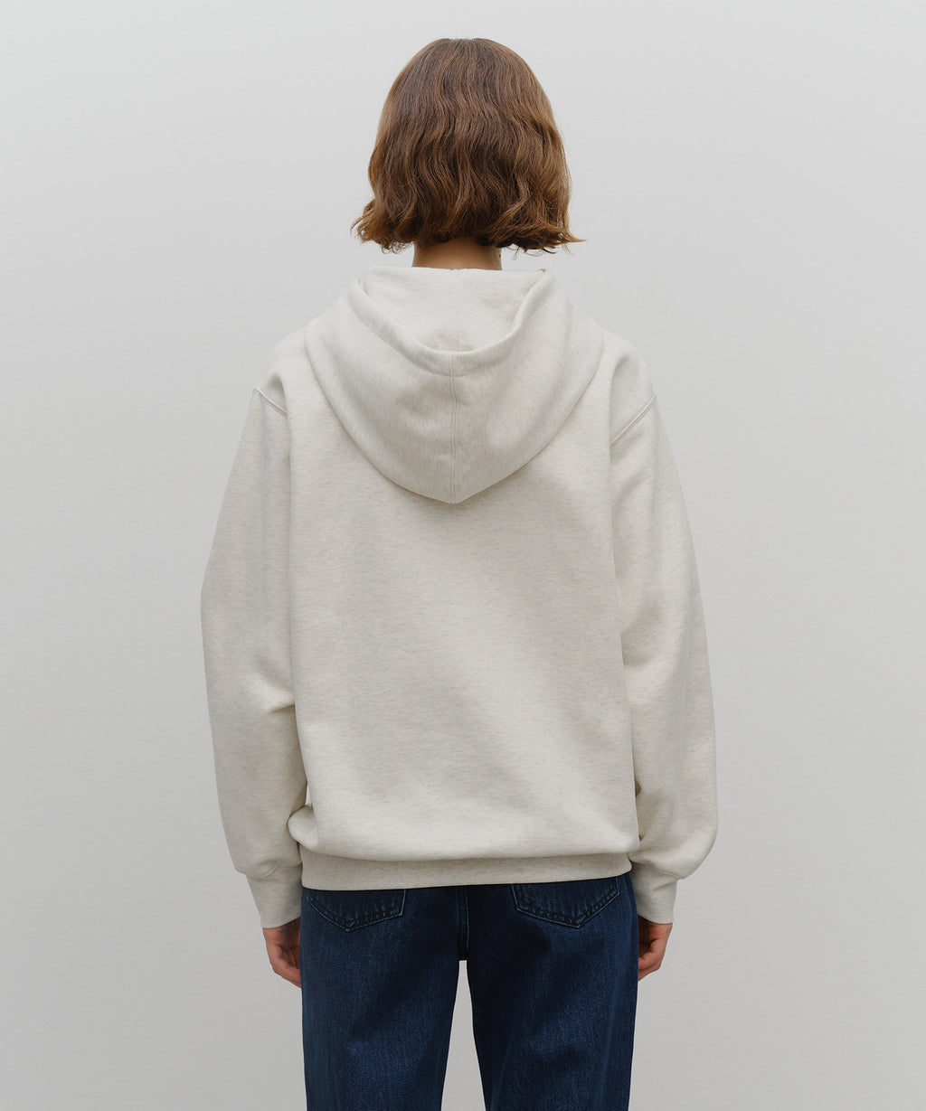Marithe & Francois Girbaud - Classic Logo Embroidery Hoodie (brushed) (Oatmeal) product image 3 | TRAB K-Fashion Australia