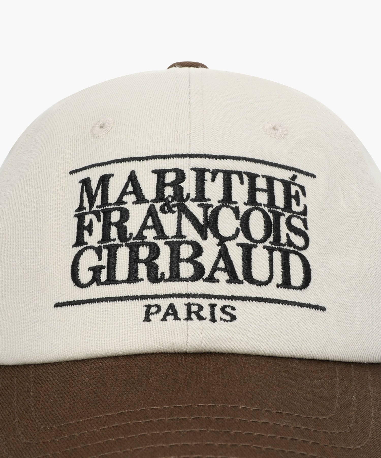 Marithe & Francois Girbaud - Classic Logo 6panel Color Block Cap (Brown) product image 3 | TRAB K-Fashion Australia