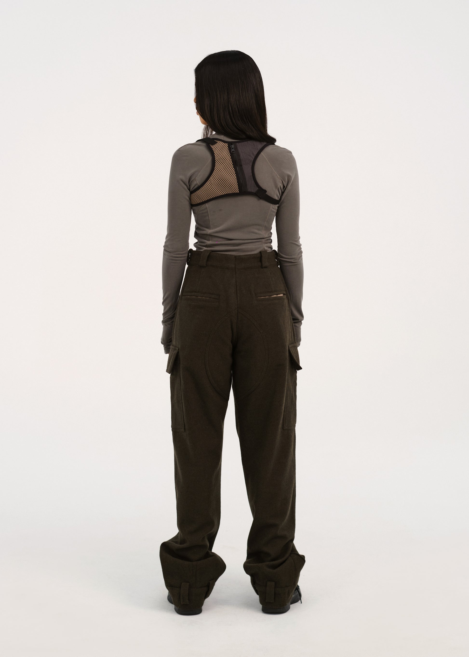 Hyein Seo - Military Wool Pants (Khaki) product image 4 | TRAB K-Fashion Australia