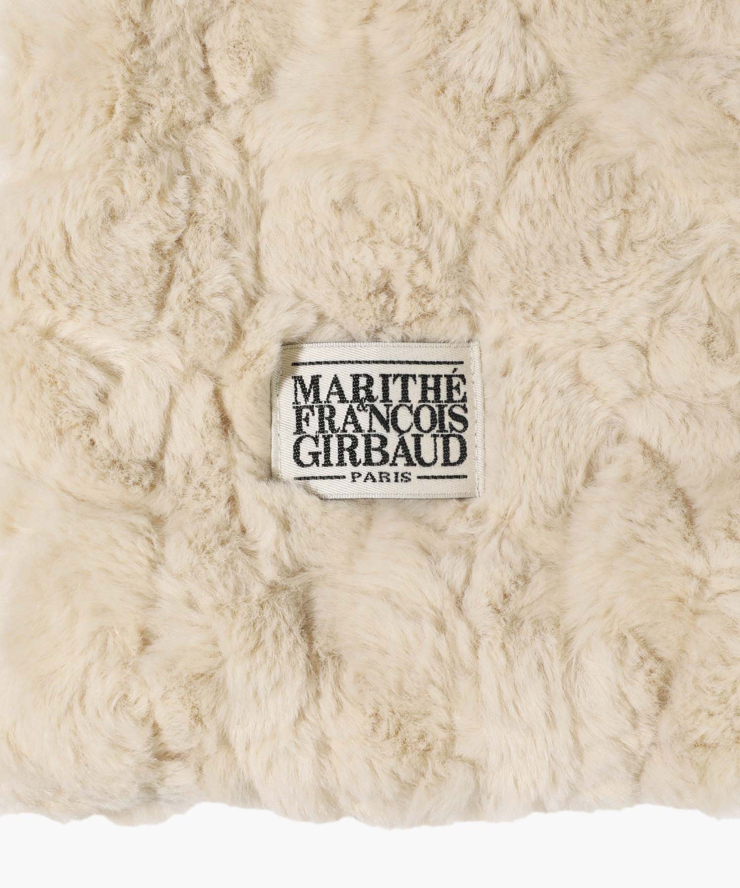 Marithe & Francois Girbaud - Classic Logo Fur Muffler (Light Beige) product image 3 | TRAB K-Fashion Australia