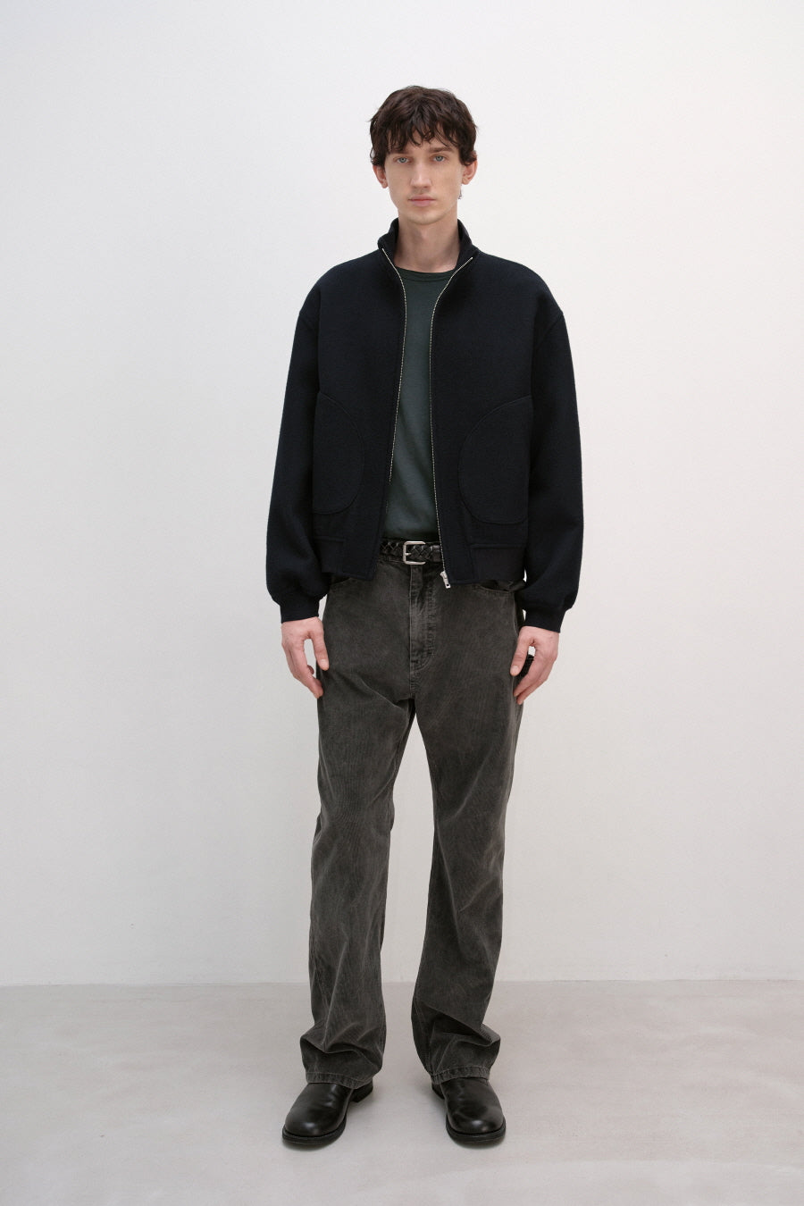 Insilence - Tasmania Wool Tanker Jacket (Black) product image 3 | TRAB K-Fashion Australia