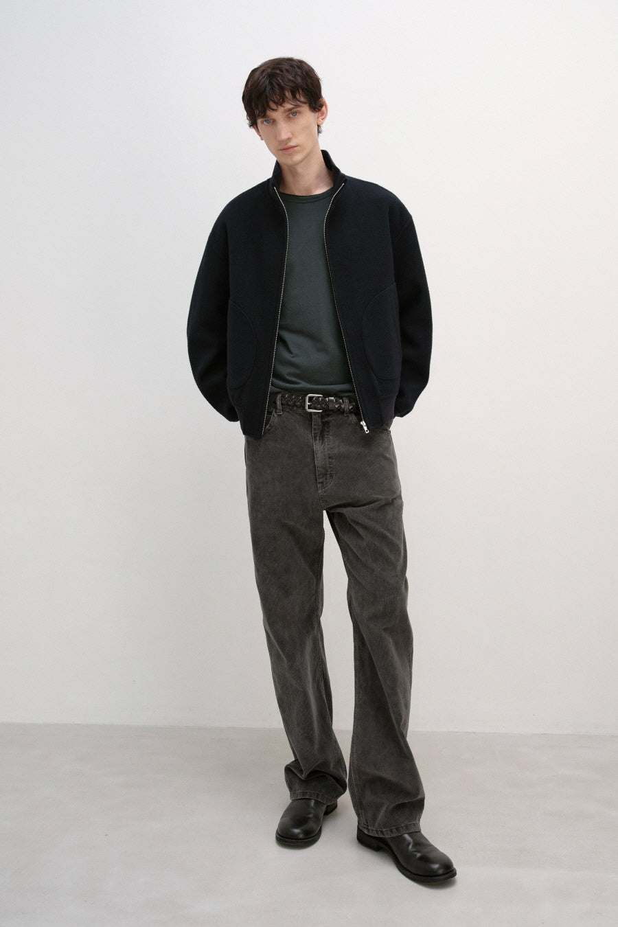 Insilence - Tasmania Wool Tanker Jacket (Black) product image 6 | TRAB K-Fashion Australia