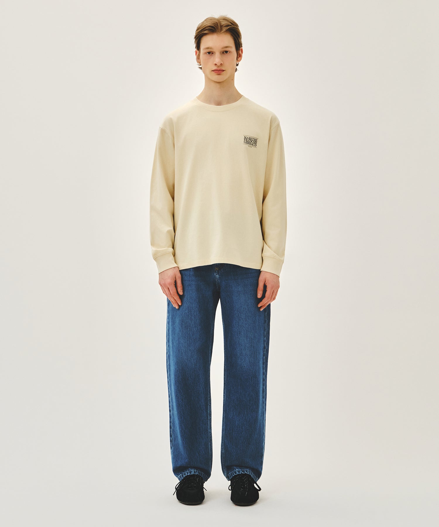 Marithe & Francois Girbaud - New M Slim Straight Denim Pants (Blue) product image 3 | TRAB K-Fashion Australia