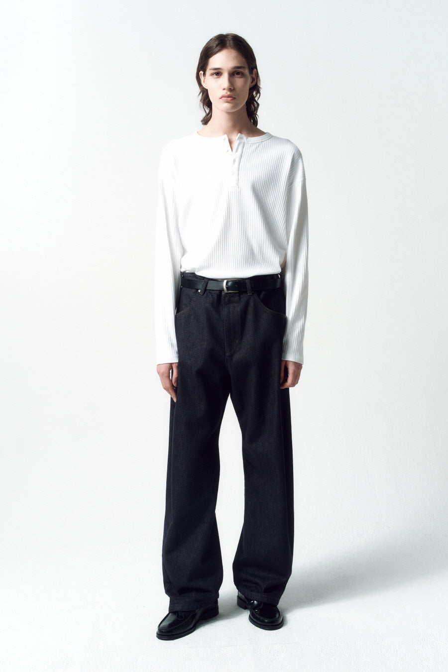 Insilence - Engineer Fit Denim Pants (Rinsed Indigo) product image 5 | TRAB K-Fashion Australia