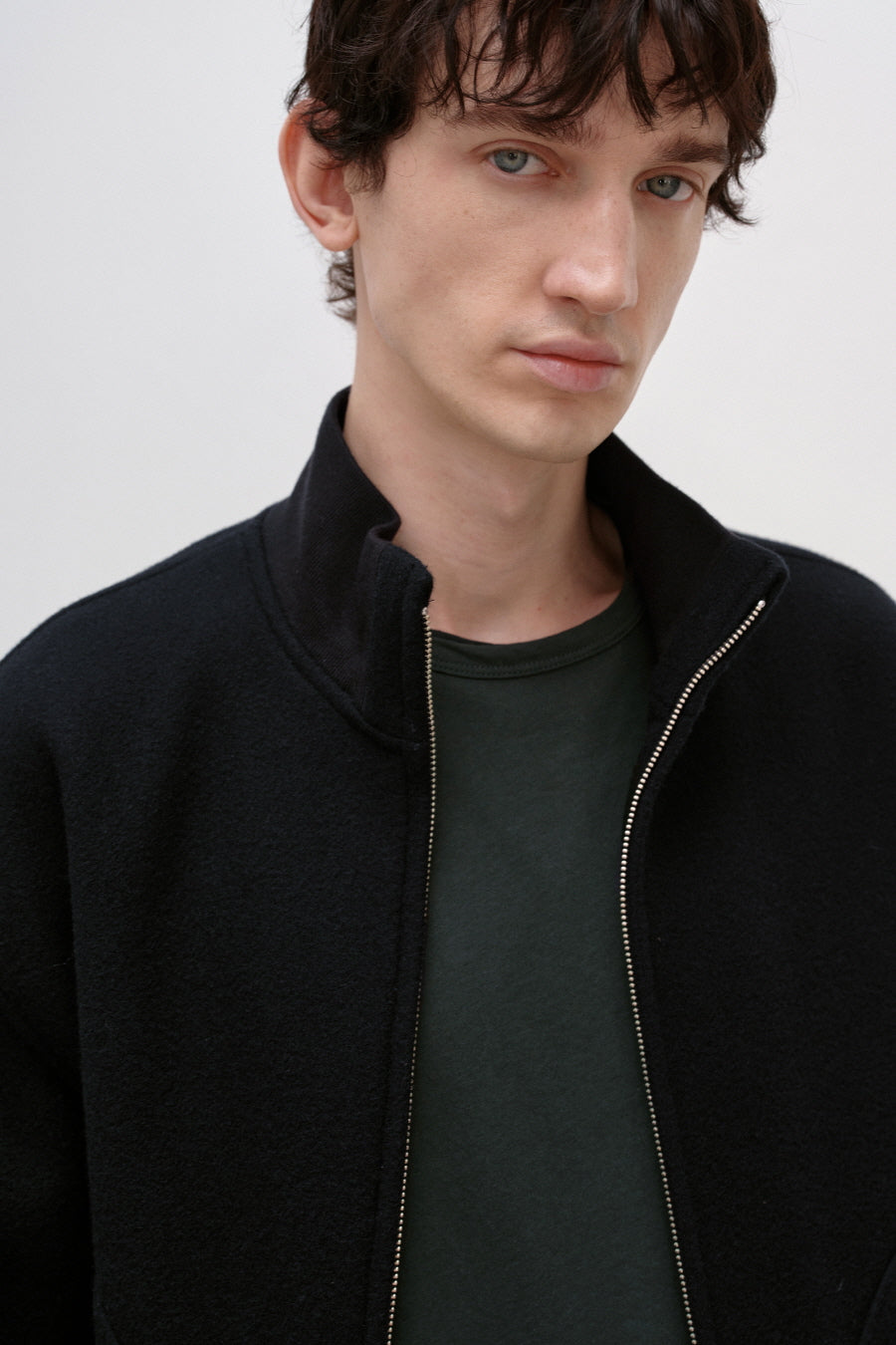 Insilence - Tasmania Wool Tanker Jacket (Black) product image 2 | TRAB K-Fashion Australia
