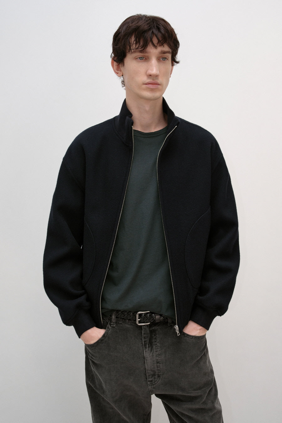 Insilence - Tasmania Wool Tanker Jacket (Black) product image 1 | TRAB K-Fashion Australia