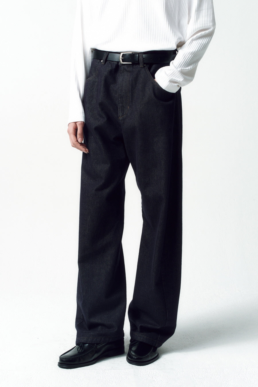 Insilence - Engineer Fit Denim Pants (Rinsed Indigo) product image 7 | TRAB K-Fashion Australia