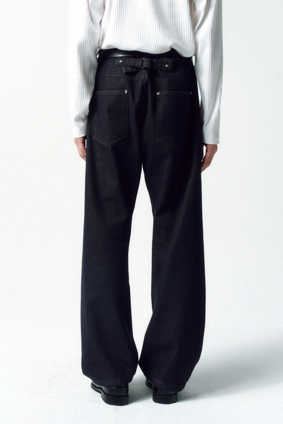 Insilence - Engineer Fit Denim Pants (Rinsed Indigo) product image 8 | TRAB K-Fashion Australia