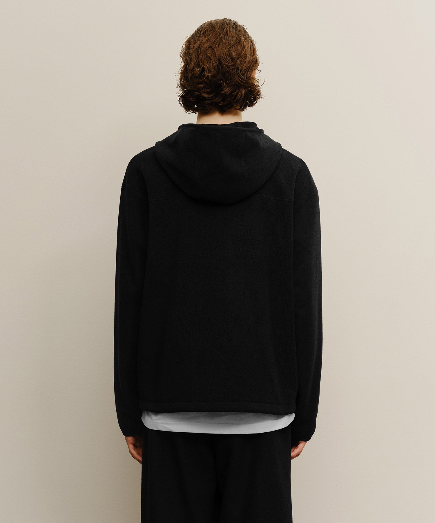 Marithe & Francois Girbaud - Marithe Sport Fleece Hood Zip-up Jacket (Black) product image 3 | TRAB K-Fashion Australia