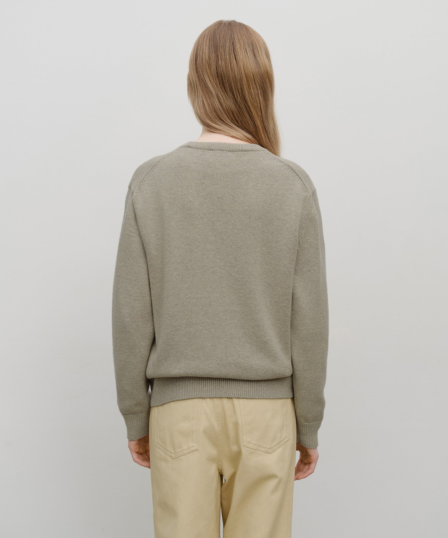 Marithe & Francois Girbaud - Classic Logo Knit Pullover (Oatmeal) product image 6 | TRAB K-Fashion Australia