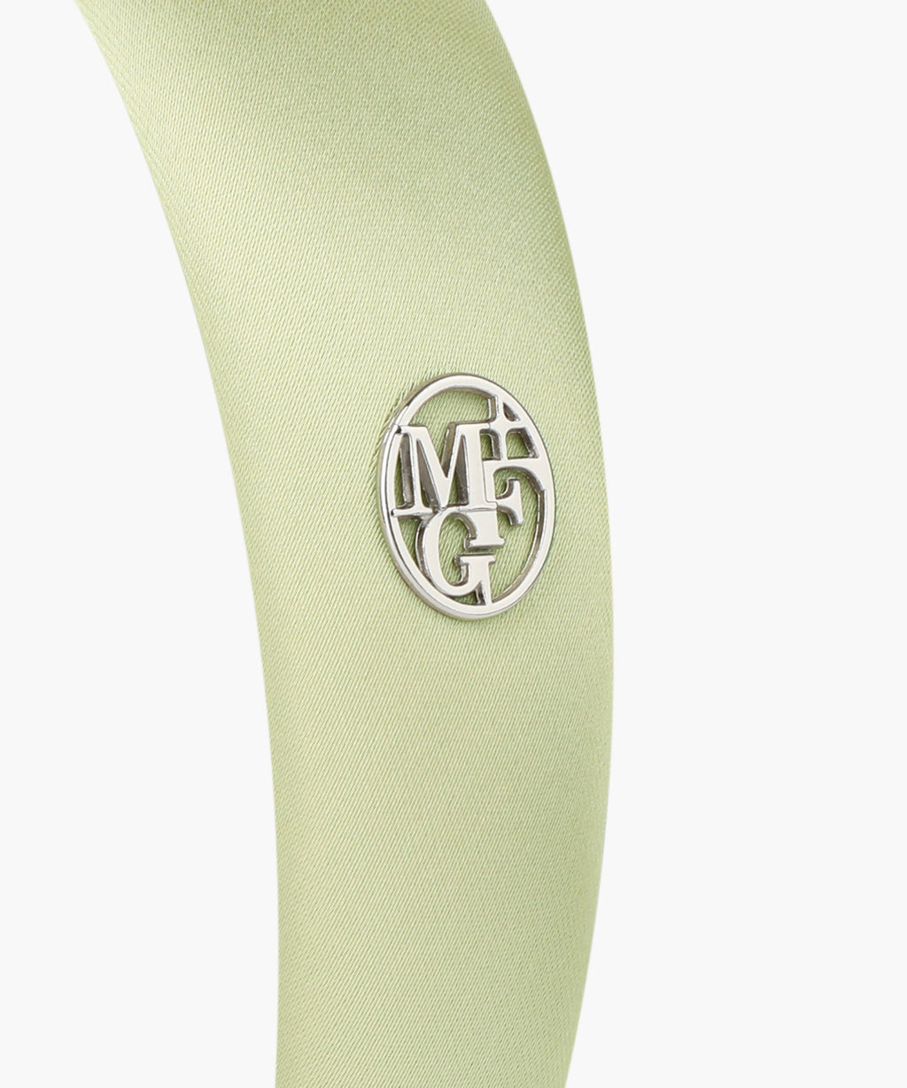 Marithe & Francois Girbaud - Circle Logo Satin Hair Band (Light Mint) product image 3 | TRAB K-Fashion Australia