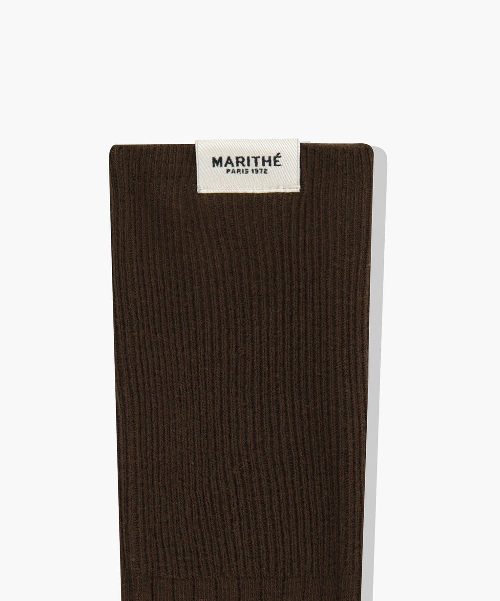 Marithe & Francois Girbaud - Over Knee Long Socks (Brown) product image 3 | TRAB K-Fashion Australia