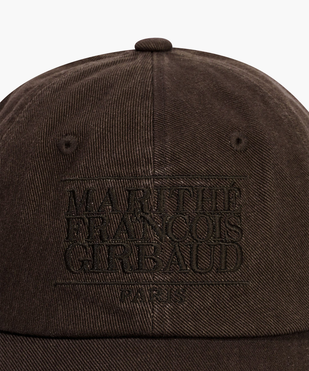 Marithe & Francois Girbaud - Classic Logo Damaged Overfit Cap (Brown) product image 3 | TRAB K-Fashion Australia