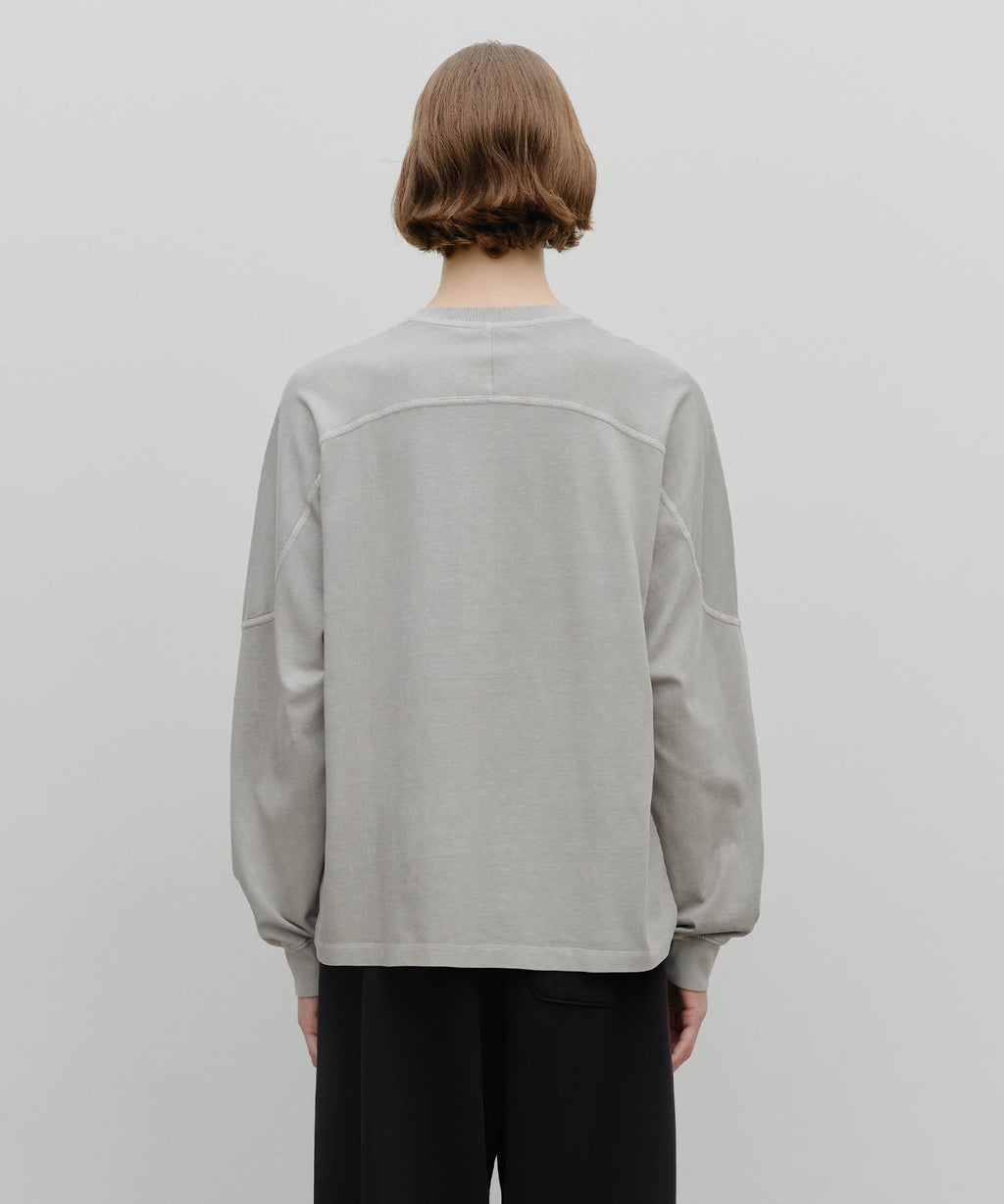 Marithe & Francois Girbaud - Incision Dyeing Long Sleeve (Gray) product image 3 | TRAB K-Fashion Australia