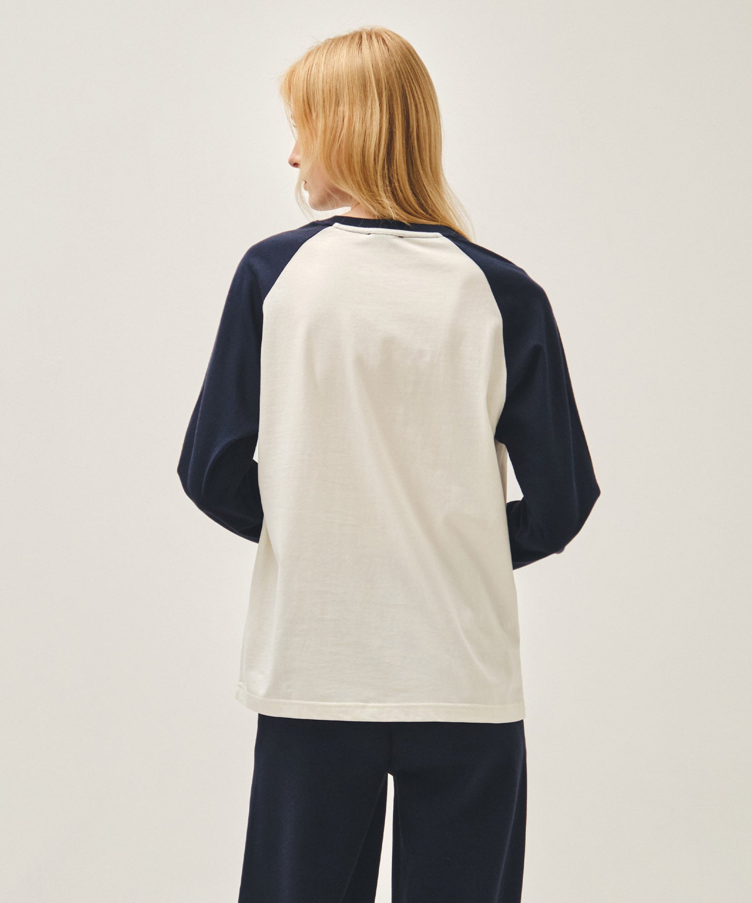 Marithe & Francois Girbaud - Sleeve Contrast Long Sleeve Tee (Navy) product image 3 | TRAB K-Fashion Australia