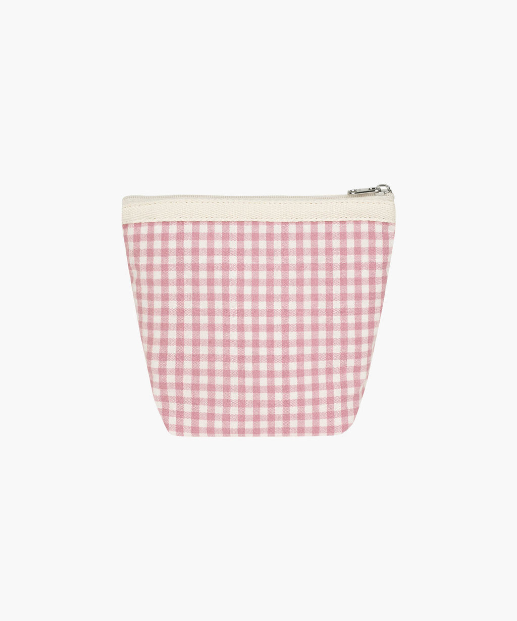 Marithe & Francois Girbaud - Classic Logo Check Pouch (Pink) product image 3 | TRAB K-Fashion Australia