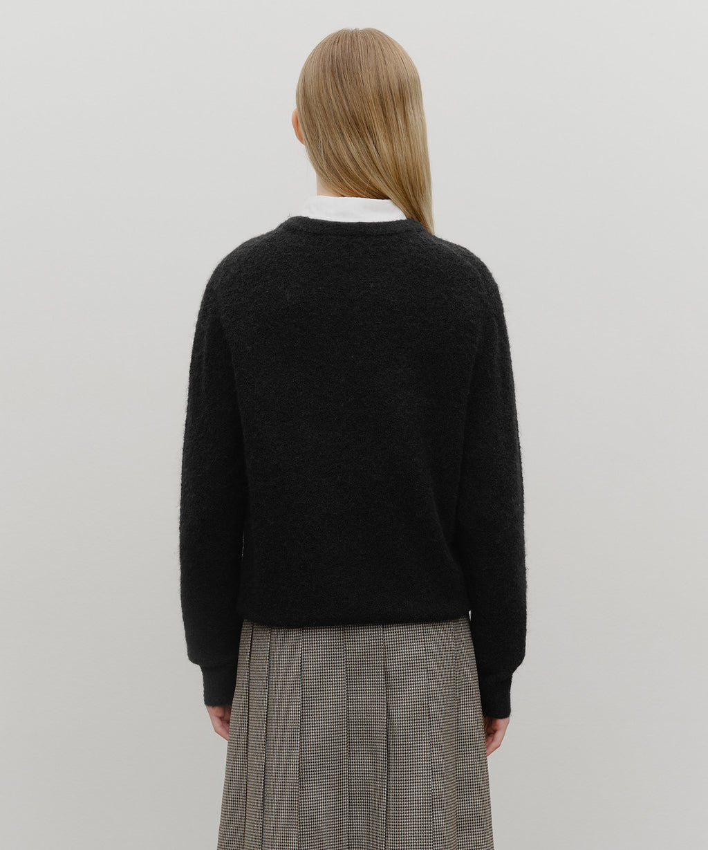 Marithe & Francois Girbaud - Boucle Classic Logo Knit Pullover (Black) product image 6 | TRAB K-Fashion Australia