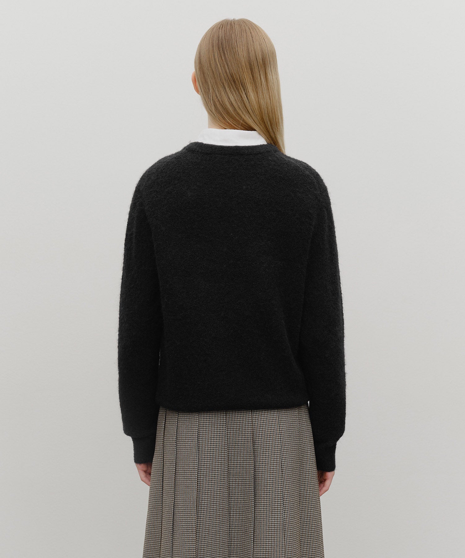 Marithe & Francois Girbaud - Boucle Classic Logo Knit Pullover (Black) product image 6 | TRAB K-Fashion Australia