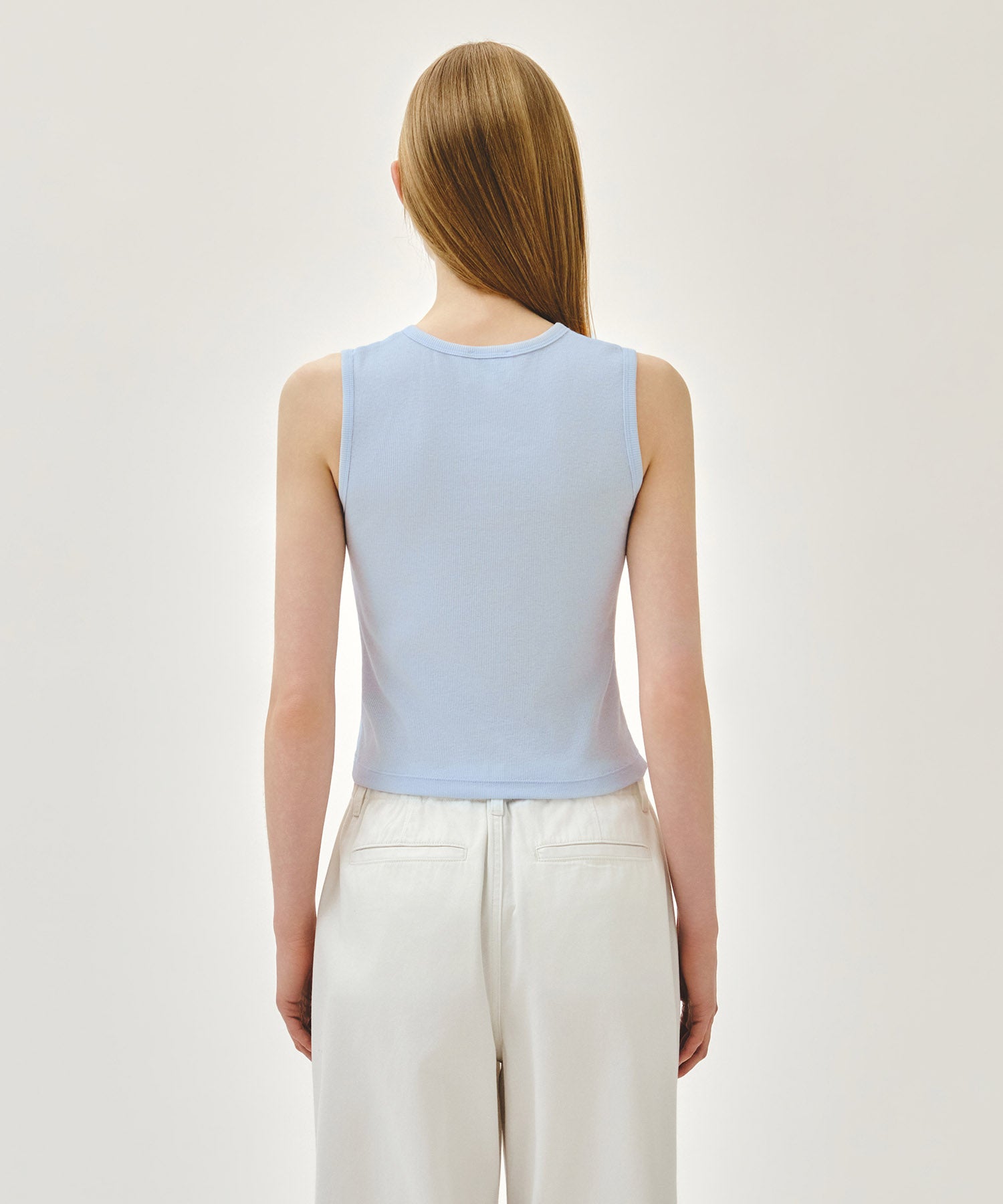 Marithe & Francois Girbaud - Button Up Sleeveless (Light Blue) product image 3 | TRAB K-Fashion Australia
