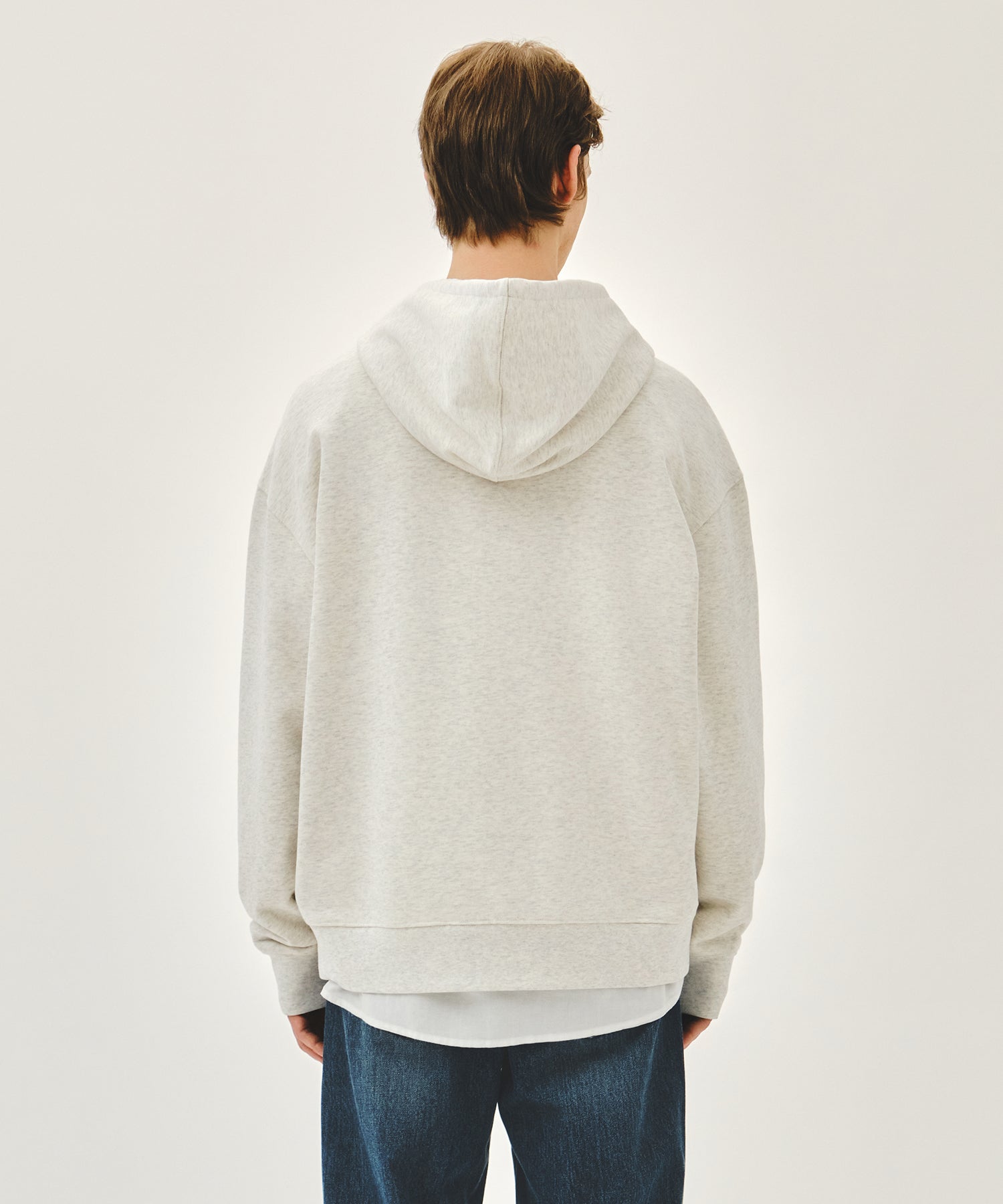 Marithe & Francois Girbaud - Small Classic Logo Hoodie (Oatmeal) product image 3 | TRAB K-Fashion Australia