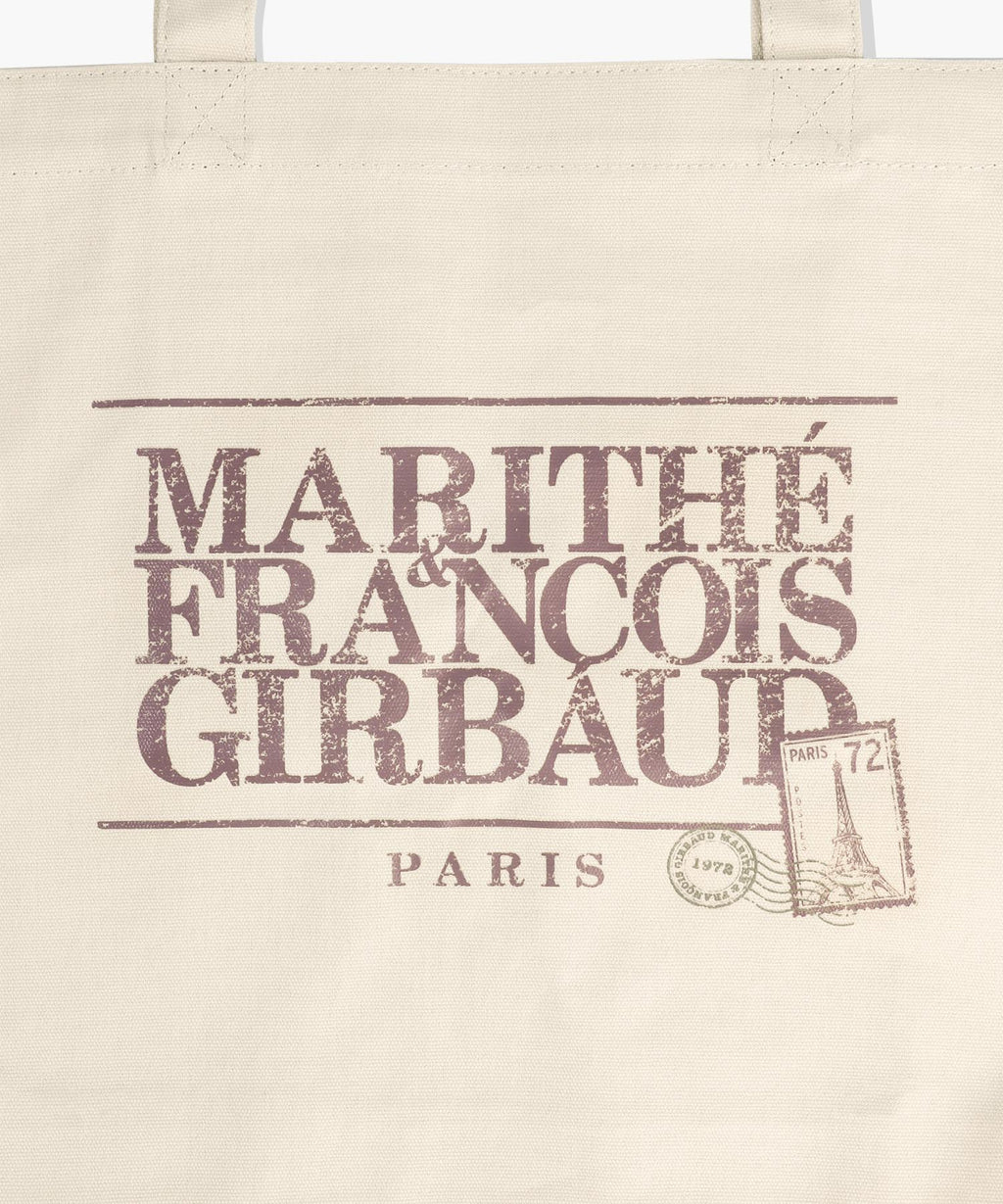 Marithe & Francois Girbaud - Classic Logo Stamp Eco Bag (Cream) product image 3 | TRAB K-Fashion Australia